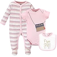 Little Treasure Unisex BabySleep and Play, Bodysuit and Bib