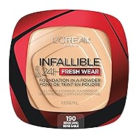 L'Oreal Paris Makeup Infallible Fresh Wear Foundation in a Powder, Up to 24H Wear, Waterproof, Beige Sand, 0.31 oz.