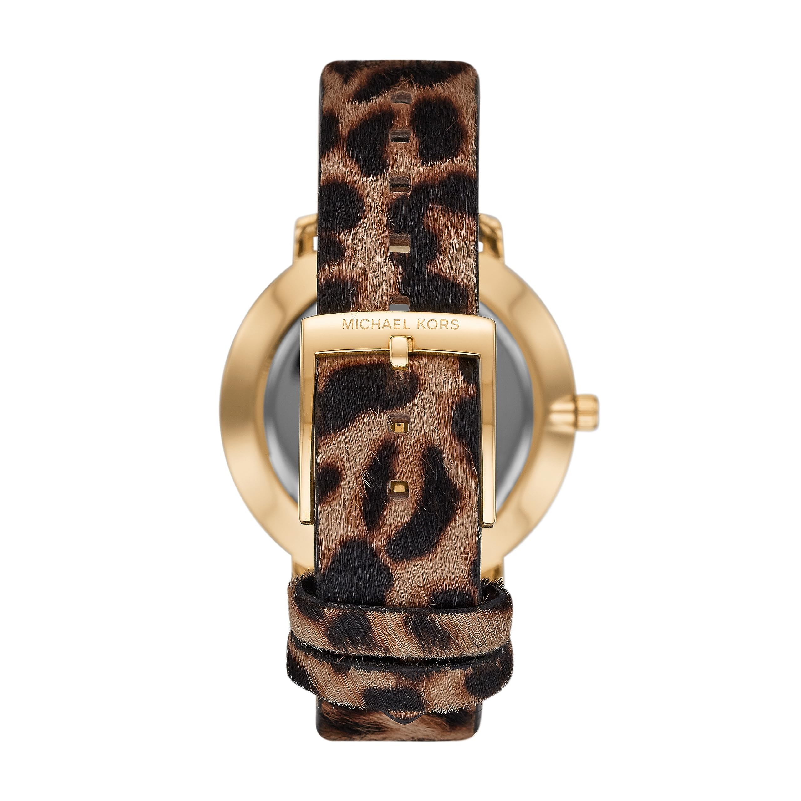 Michael Kors Women's Pyper Three Hand Animal Print Leather Band Watch (Model: MK4751)