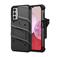 ZIZO Bolt Bundle for Galaxy A14 5G Case with Screen Protector Kickstand Holster Lanyard - Black