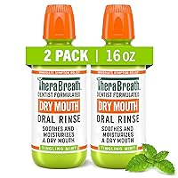 Dry Mouth Oral Rinse, Tingling Mint, Dentist Formulated, 16 Fl Oz (2-Pack)