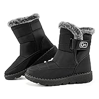 Womens Winter Snow Boots With Warm Fur Lining Comfortable Non Slip Ankle Booties Outdoor Waterproof Walking Boots for Women