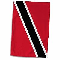 3D Rose Flag of Trinidad and Tobago-Red White Black Diagonal-The Sun-Sea-Sand Banner-South America Towel, 15