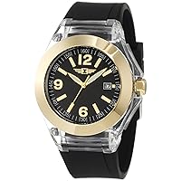 I by Invicta Women's IBI-10068-006 Gold-Tone Watch with Clear Plastic Case