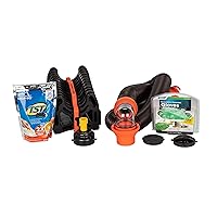 RV Sanitation Kit | Sewer Hose Kit and Support Provide Drainage from RV to Dump Site and Includes TST Drop-INs and Dump Gloves (44732)