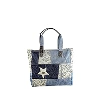 collezione alessandro Women's Flower Handbag, Blue, OneSize