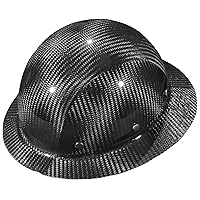 AFP Fiber Full Brim Hard Hat | 6 Point Ratchet Suspension | OSHA & ANSI Rated