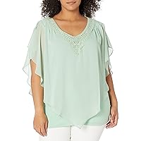 Amy Byer Women's Fashion Popover Top