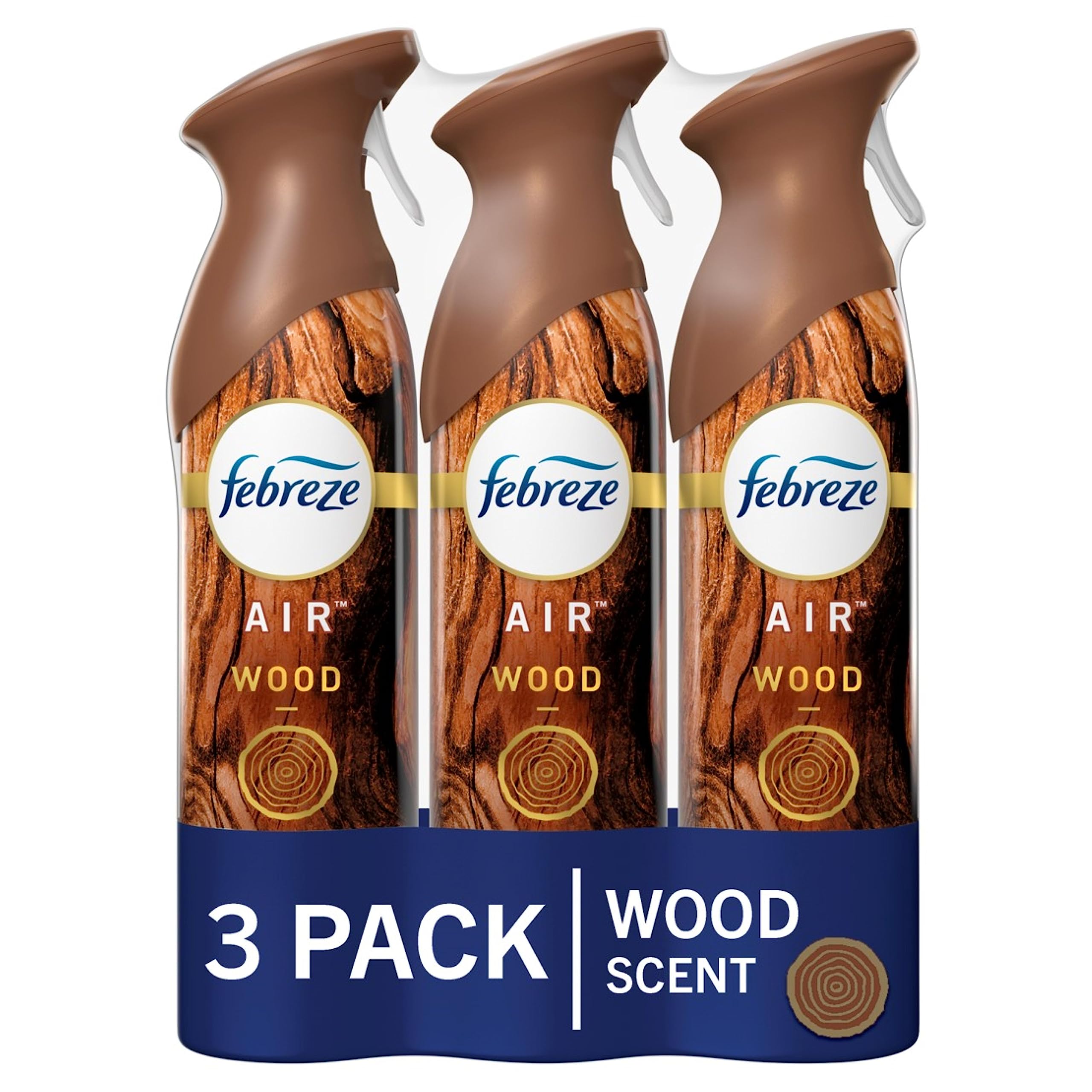 Febreze Air Effects Wood Scent Air Freshener, 8.8 oz. Can, Pack of 3