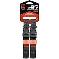 GEAR AID Utility Straps with Side-Release Buckle, Secure and Compress Camping, Biking, Hunting, Boating Gear, Multiple Sizes