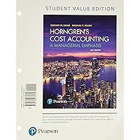 Horngren's Cost Accounting, Student Value Edition Plus MyLab Accounting with Pearson eText -- Access Card Package Horngren's Cost Accounting, Student Value Edition Plus MyLab Accounting with Pearson eText -- Access Card Package Loose Leaf Printed Access Code