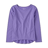 The Children's Place Girls' Single Long Sleeve Basic Layering T-Shirt
