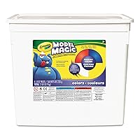 Crayola Model Magic (2lb Bucket), Modeling Clay Alternative, Primary Colors, Air Dry Clay for Kids, Classrooms Supplies, 3+