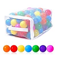 PlayMaty Ball Pit Balls - Phthalate Free BPA Free Colorful Plastic Play Ocean Pool Balls for Kids Swim Pit Fun Toys for Toddlers and Baby Playhouse Play Tent Playpen