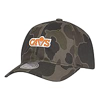 Hardwood Classics Camo Strapback Cap - NBA Slouch Relaxed Fit Dad Hat