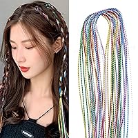 YFKEJI 30Pcs Colorful Hair Wrap String For Braids, Multi Rainbow Braiding Hair Tie, Gradient Color Hair Rope Band, Girls Braids Hair Styling Accessories (A#)