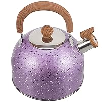 Kettles,Stove Top Whistling Tea Kettle Stainless Steel Teapot Water Kettle Farmhouse Sounding Hot Water Boling Pot for Home Kitchen Restaurant/Purple/1919Cm