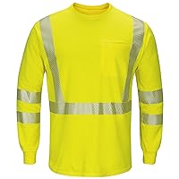 FR Hi-Visibility Lightweight Long Sleeve T-Shirt with Insect Shield, Yellow/Green, RG 3XL