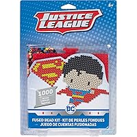 Perler Beads Crafts for Kids Chibi Justice League Superman Fuse Bead Pattern Kit, 1000pc