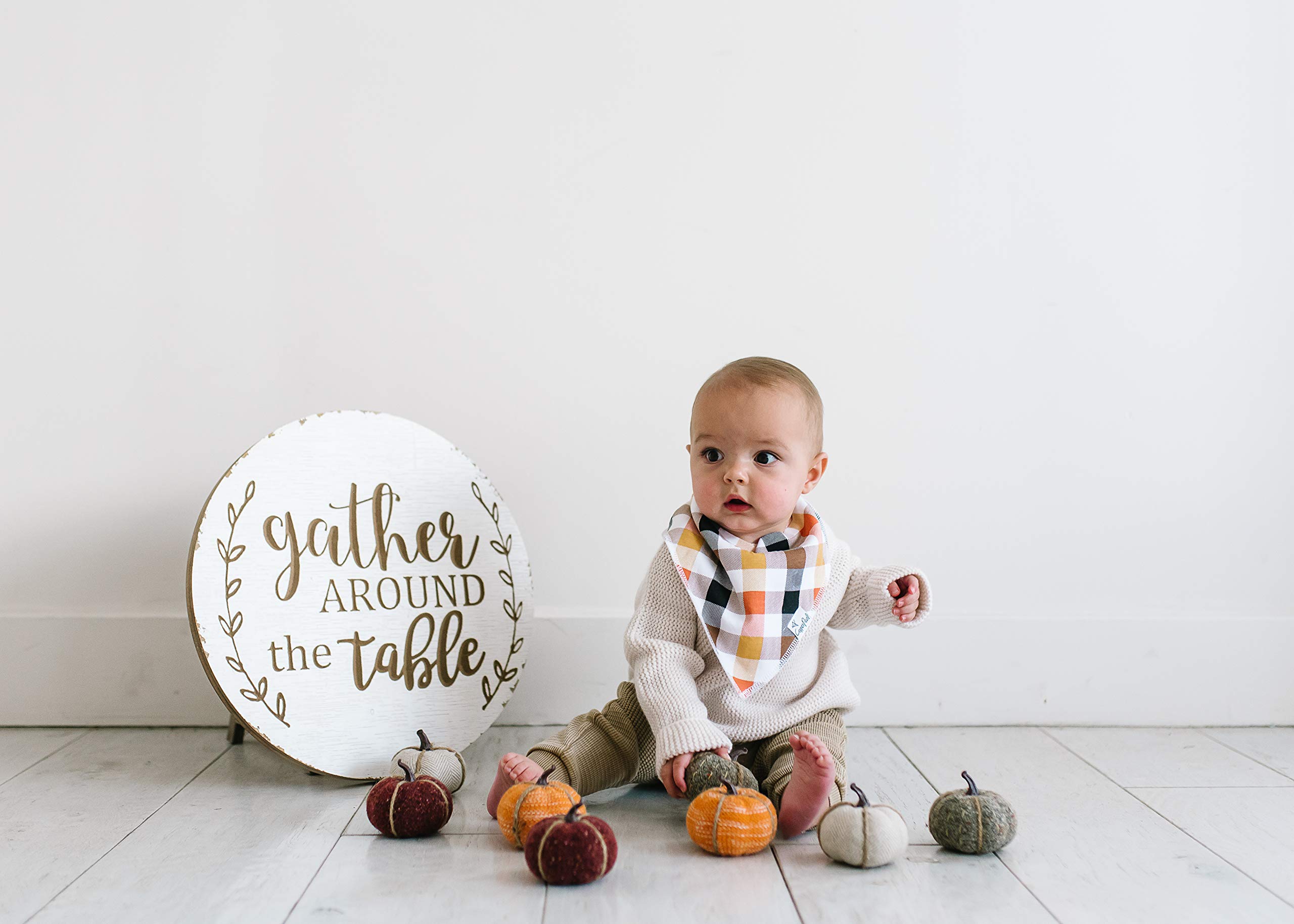 Copper Pearl Baby Bandana Drool Bibs for Drooling and Teething 4 Pack Gift Set “Holiday