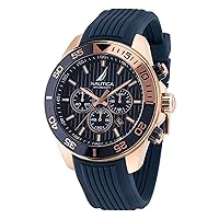 Nautica Men's NAPNOS305 One Blue Silicone Strap Watch