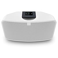 Bluesound Pulse Mini 2i Compact Wireless Multi-Room Smart Speaker with Bluetooth - White - Compatible with Alexa and Siri
