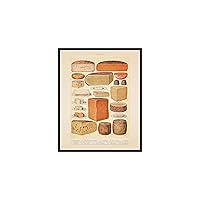 Poster Master Vintage Cheese Poster - Mrs. Beeton's Cookery Book Print - Food & Drink Art - Gift for Men, Women, Cook & Chef - Decor for Restaurant, Kitchen or Dining Room - 16x20 UNFRAMED Wall Art