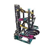 Build Your Own Cardboard Marble Run | Create a Fully Functioning Cardboard Marble Run | Includes x10 Swirly Glass Marbles | for Kids Ages 10+ | Sustainable Slot Together Kit | Educational & STEM
