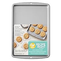 Wilton Recipe Right Small Non-Stick Baking Sheet, Cookie Sheet, 13.2 x 9.25-Inch, Steel