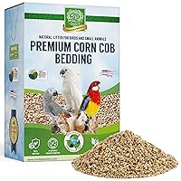 100% Natural Corn Cob Bedding for Pets Small Animal & Bird Cage Litter Safe for Hamsters, Guinea Pigs & More -12lb
