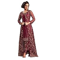 Delisa New Wedding Party wear Embroidered Koti Style Salwar Kameez Indian Dress Ready to Wear Salwar Suit For Women 4592