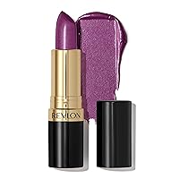 Revlon Lipstick, Super Lustrous Lipstick, Creamy Formula For Soft, Fuller-Looking Lips, Moisturized Feel in Berries, Violet Frenzy (027) 0.15 oz