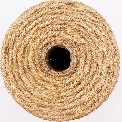 Jute Twine 328 Feet 2.5mm 4Ply Heavy Duty Natural Jute Rope String for Home  Gardening Plant Picture Hanger Industrial Packing String for Gifts