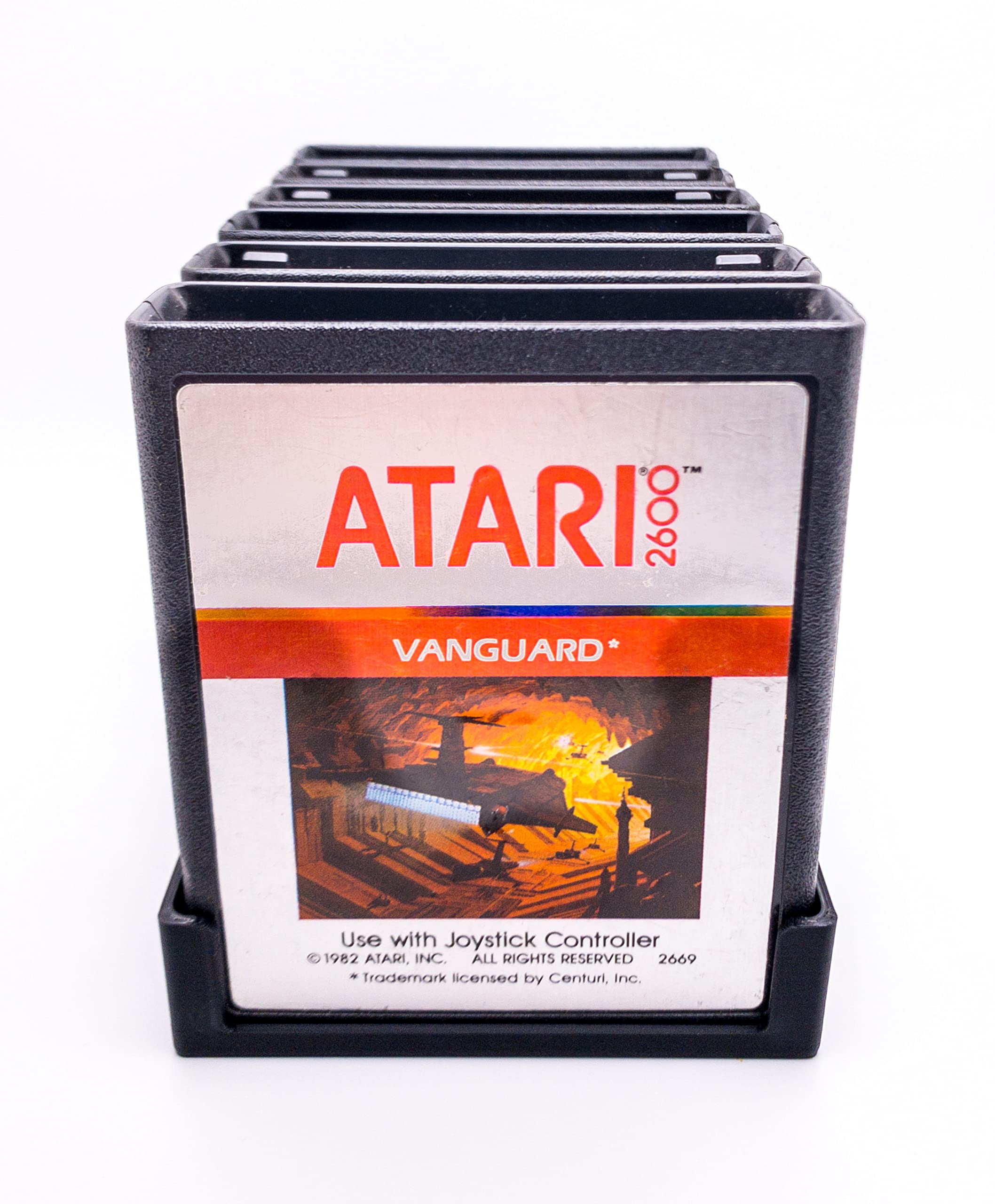 Game Cartridge Holder for Atari 2600 & 7800 - Tray Holds Up To 6 Games