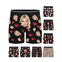 Personalized Boxers for Men, Customized Long Underwear, Boxers with Face on Them, Gifts for Boyfriend Husband