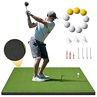 DWVO Golf Hitting Mat, Mat for Indoor/Outdoor, Top-Notch Artificial Turf Golf Practice Mats