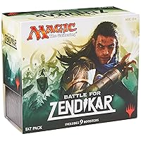 Magic the Gathering (MTG) Battle for Zendikar - Fat Pack (Includes 9 Booster and 80 Full Art Land)