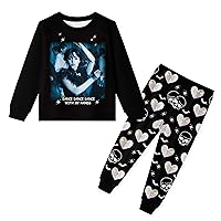 Nevermore Academy Shirt Set Girls Dark Dancing Queen Graphic Character Portrait Clothes Birthday Gift Toys Doll