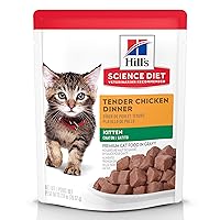 Hill's Science Diet Kitten Wet Cat Food, Chicken Recipe, 2.8 Ounce (Pack of 24)