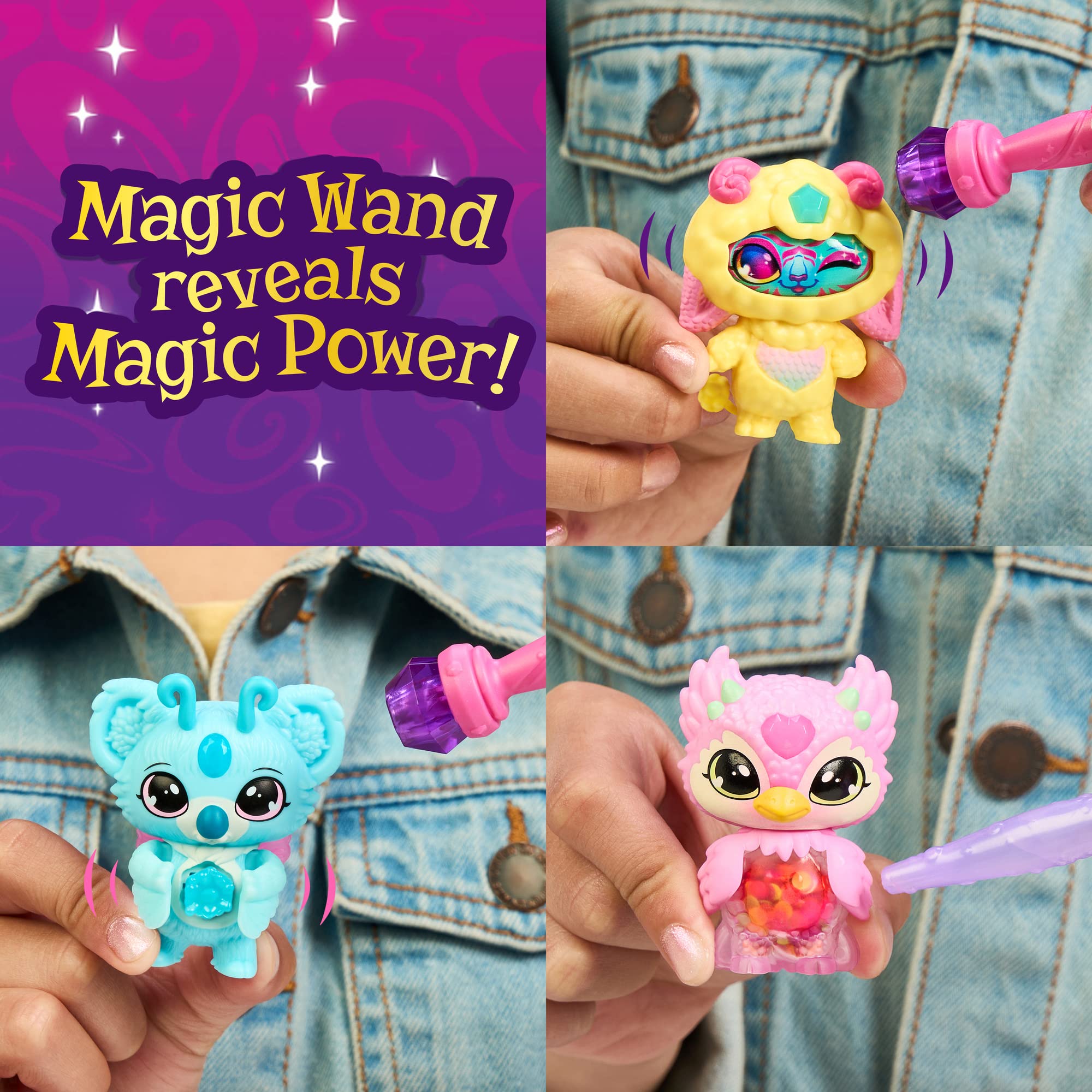 Magic Mixies Mixlings Tap & Reveal Cauldron 2 Pack, Magic Wand Reveals Magic Power, Power Unleashed Series, for Kids Aged 5 and Up (Styles May Vary), Multicolor (14696)