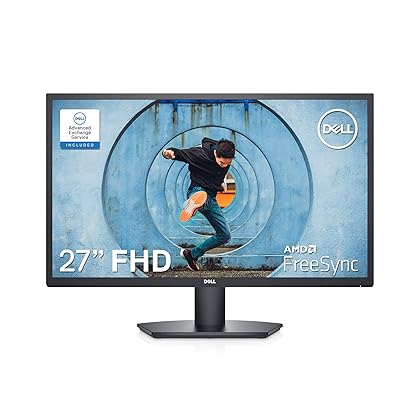 Dell SE2722HX Monitor - 27 inch FHD (1920 x 1080) 16:9 Ratio with Comfortview (TUV-Certified), 75Hz Refresh Rate, 16.7 Million Colors, Anti-Glare Screen with 3H Hardness - Black