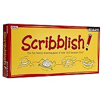 IDEAL | Scribblish: The Fun Family Drawing Game of How This Became That! | Family Games | for 4-6 Players | Ages 8+