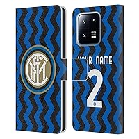 Head Case Designs Officially Licensed Custom Customized Personalized Inter Milan Home 2020/21 Crest Kit Leather Book Wallet Case Cover Compatible with Xiaomi 13 Pro 5G