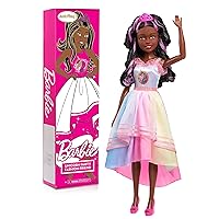 Barbie 28-inch Best Fashion Friend Unicorn Party Doll and Accessories, Black and Pink Hair, Kids Toys for Ages 3 Up, Amazon Exclusive by Just Play