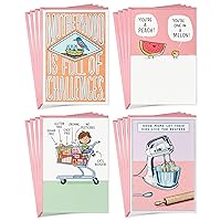 Hallmark Shoebox Funny Mother's Day Card Assortment (16 Cards with Envelopes) Cute Humor