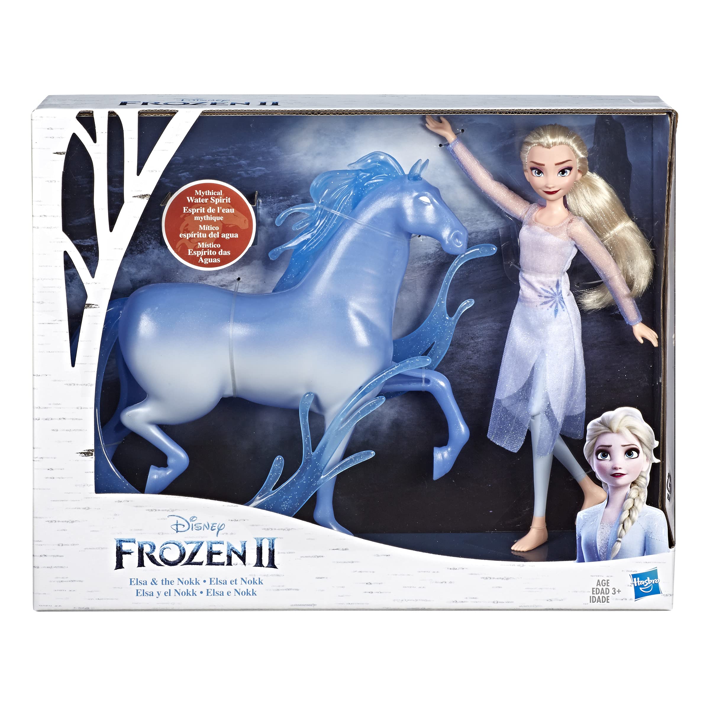 Disney's Frozen 2 Elsa Doll and Nokk Figure, Toy for Kids 3 and Up