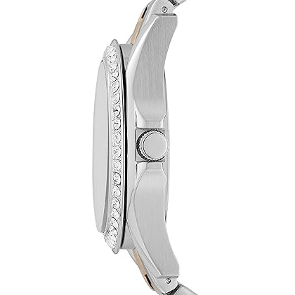 Fossil Women's Riley Quartz Stainless Multifunction Watch, Color: 2T Silver/Rose (Model: ES4145)
