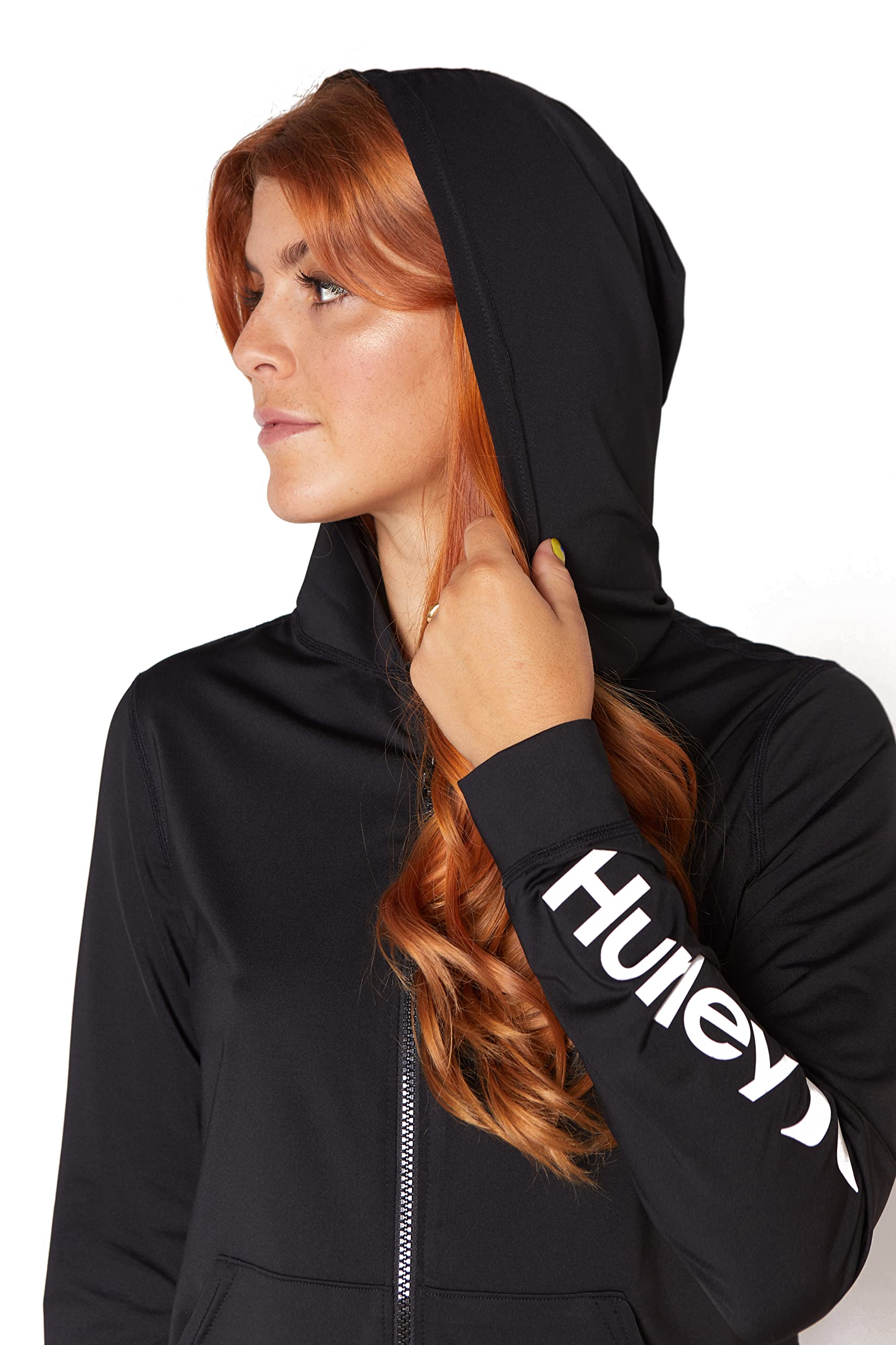 Hurley Women's Standard Hoodie Zip Rashguard