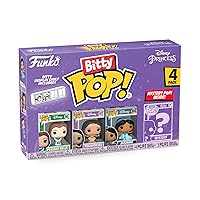 Bitty Pop! Disney Princess Mini Collectible Toys 4-Pack - Peasant Belle, Pocahontas, Jasmine & Mystery Chase Figure (Styles May Vary)