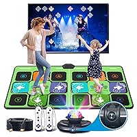 Dance Mat Games for TV - Wireless Musical Electronic Dance Mats with HD Camera, Double User Exercise Fitness Non-Slip Dance Step Pad Dancing Mat for Kids & Adults, Gift for Boys & Girls…